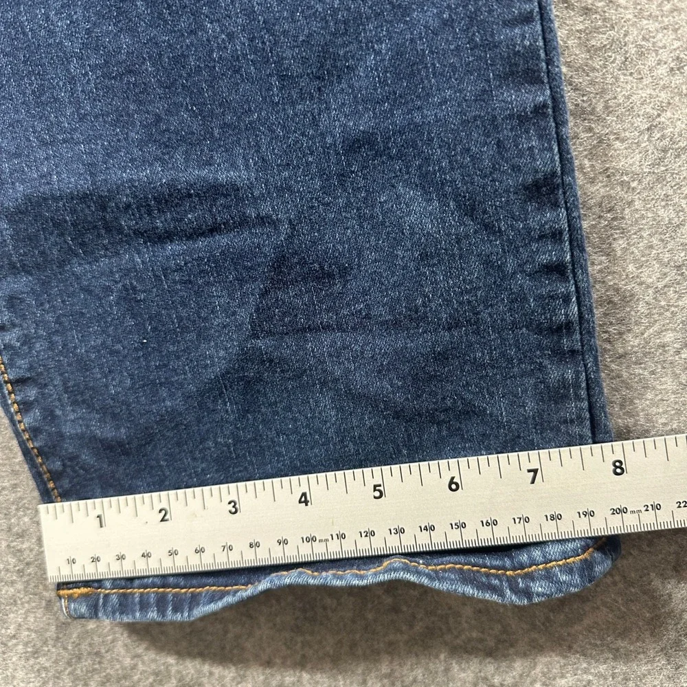 True Religion‎ Ricky Relaxed Straight Jeans Mens 38 Blue Dark Wash Flap Pocket